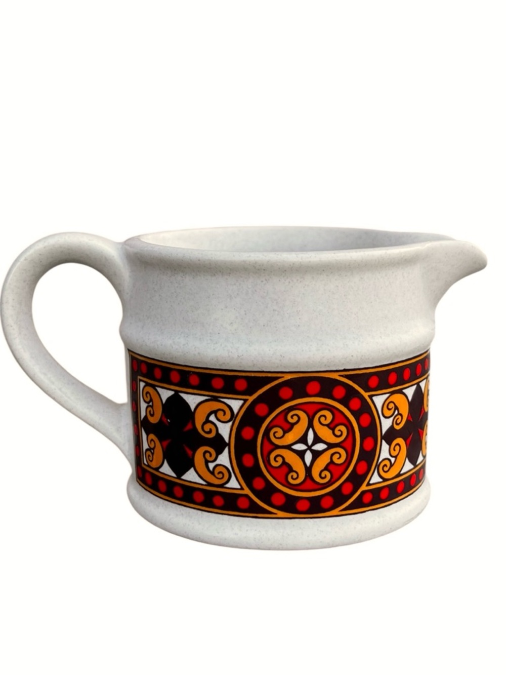 Vintage Sadler England Creamer Ironware Stoneware Pottery China 1970s Groovy